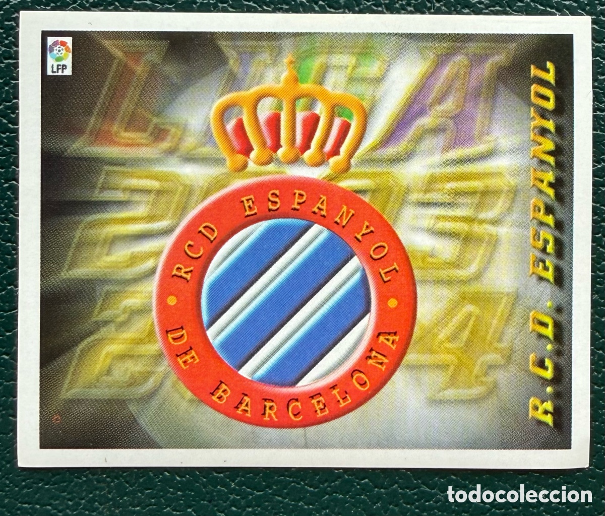 Fu&szlig;ball-Sticker: ESCUDO RCD ESPANYOL CROMOS ALBUM EDICIONES ESTE 2003 2004 03 04