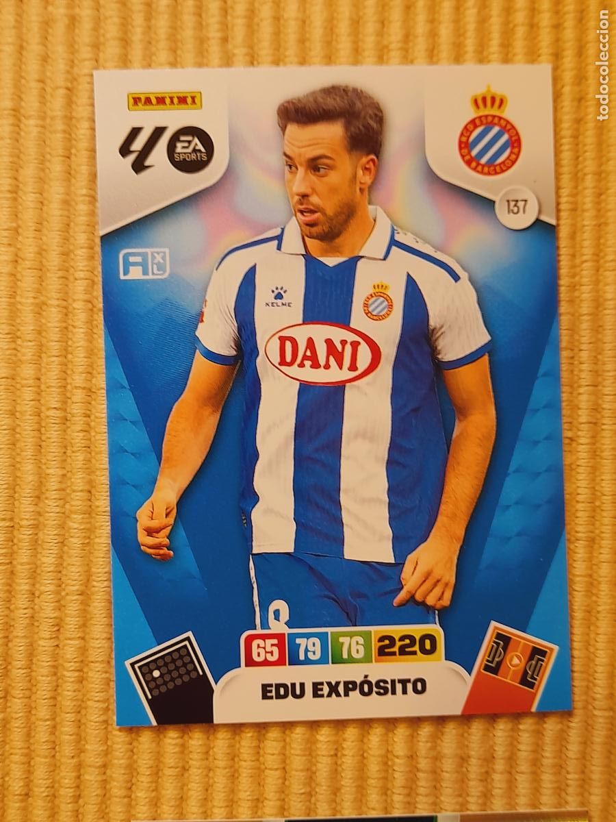 Fu&szlig;ball-Sticker: CARD 137 EDU EXPOSITO (RCD ESPANYOL) LIGA 25-26 (2025 2026) ADRENALYN XL