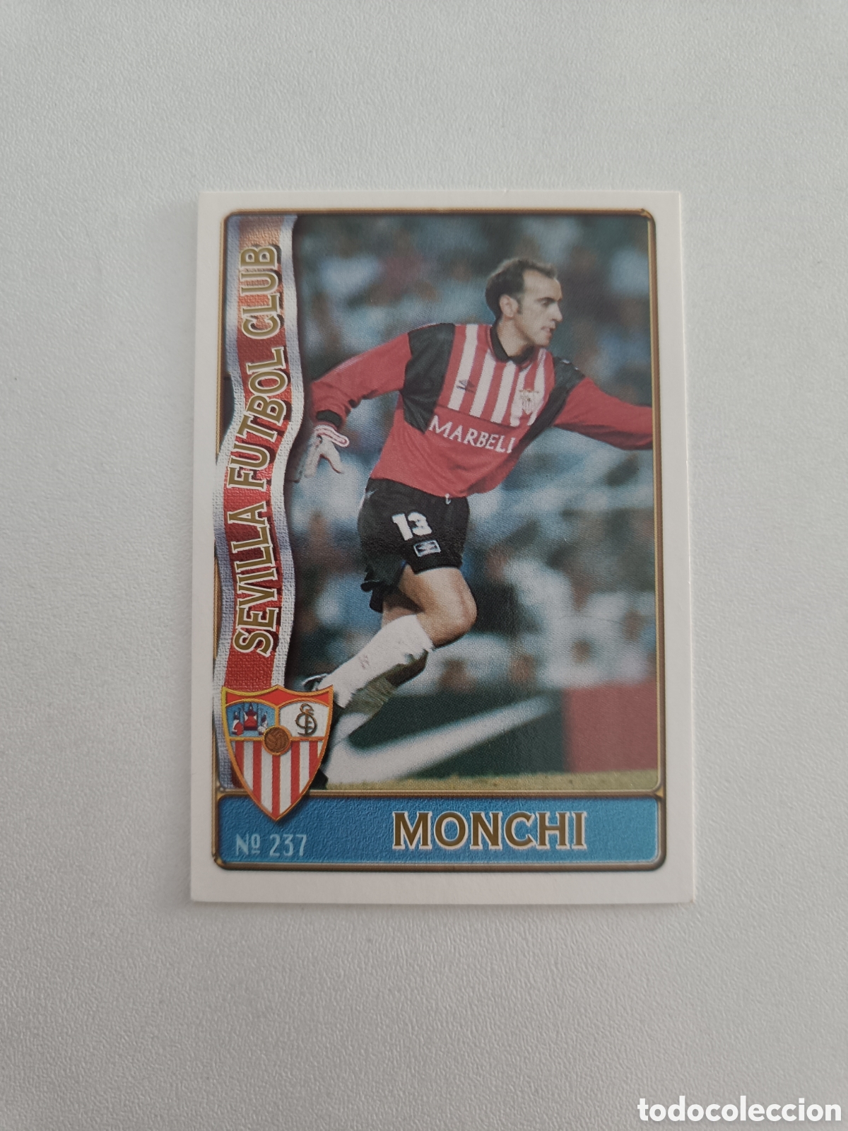 Fu&szlig;ball-Sticker: Fichas liga 96 mundicromo 237 monchi sevilla