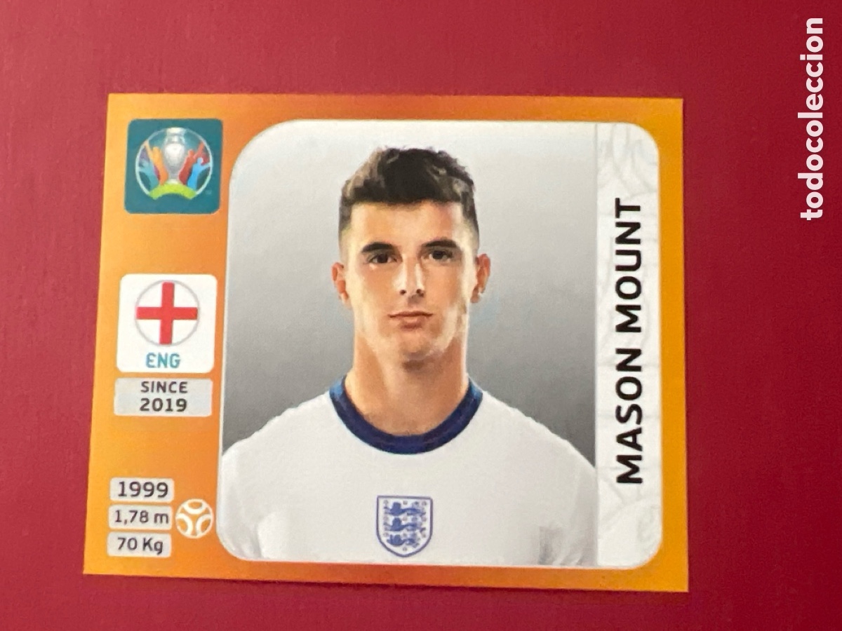 Football Stickers: E1225. CROMO DE FUTBOL EURO 2020 MASON MOUNT INGLATERRA N&Uacute;MERO 415 TOURNAMENT EDITION PANINI