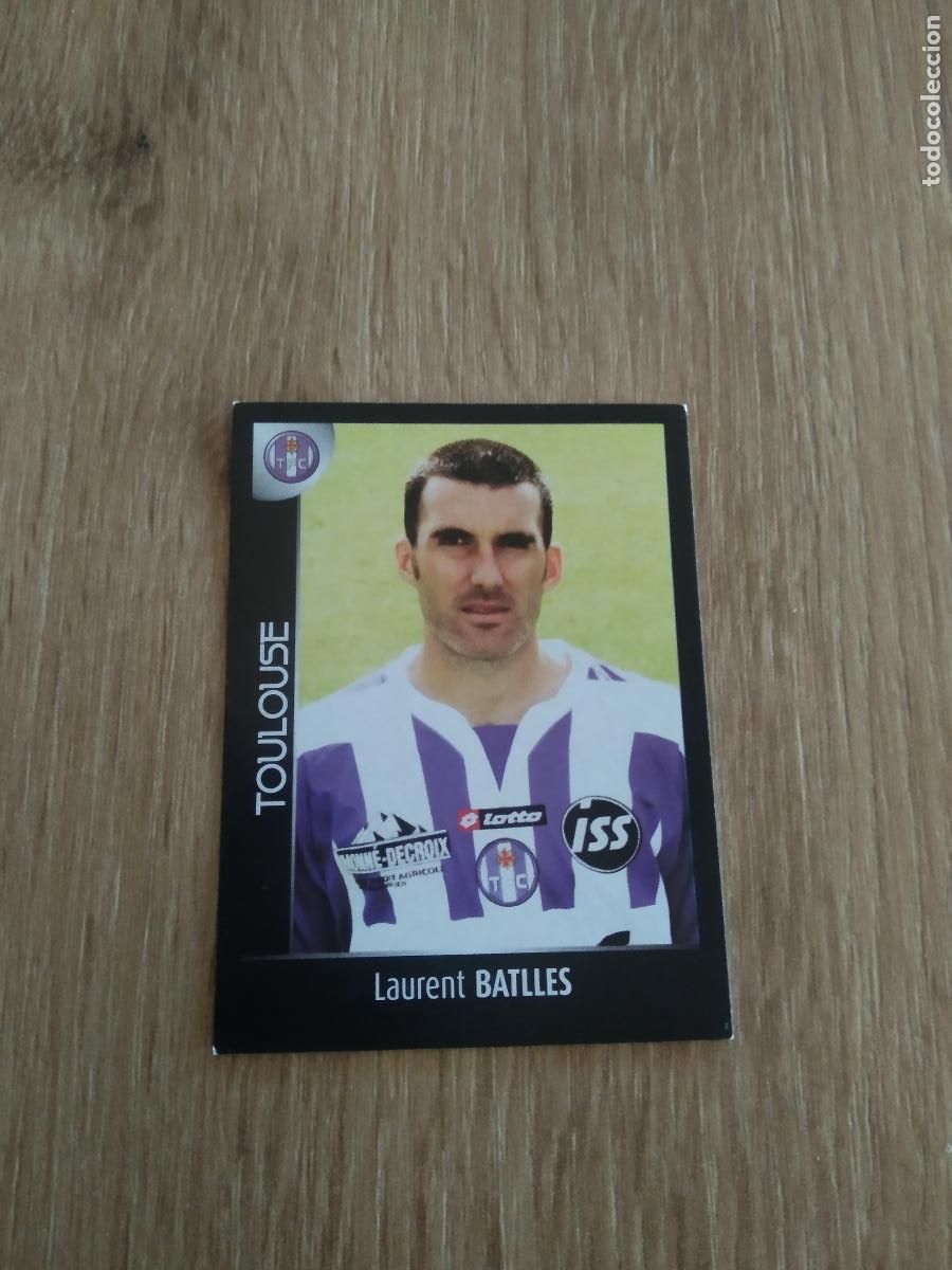 Fu&szlig;ball-Sticker: 483 LAURENT BATLLES TOULOUSE CROMO FUTBOL PANINI FOOT LIGUE 1 2007-2008 LIGA FRANCIA 07-08