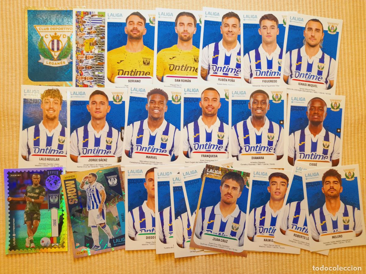 Cromos de Futebol: LOTE 24 CROMOS CD LEGANES (EQUIPO COMPLETO) LIGA HYPERMOTION 25-26 2025 2026 (SEGUNDA DIVISION)