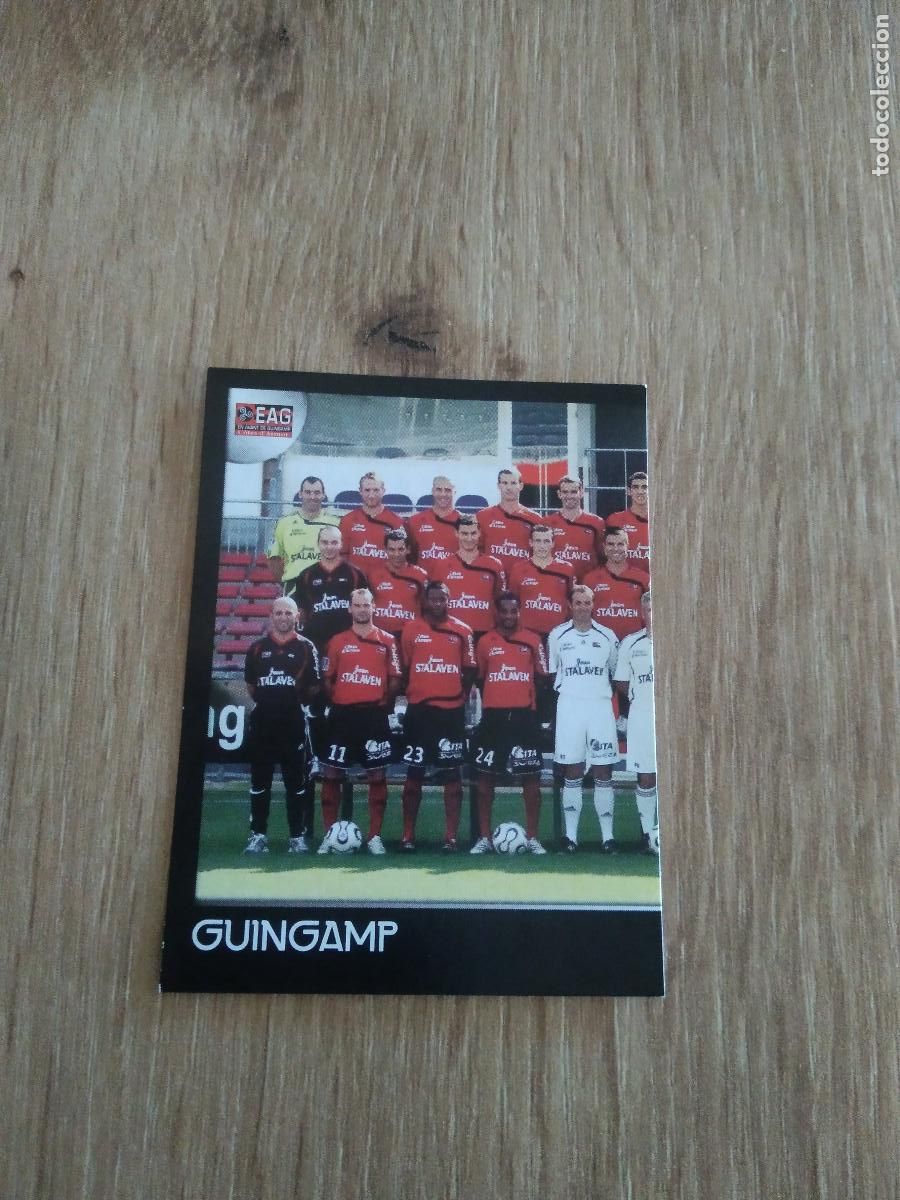 Cromos de F&uacute;tbol: 555 EQUIPO PLANTILLA GUINGAMP CROMO FUTBOL PANINI FOOT LIGUE 1 2007-2008 LIGA FRANCIA 07-08