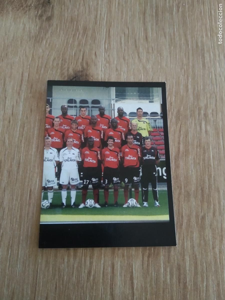 Cromos de F&uacute;tbol: 556 EQUIPO PLANTILLA GUINGAMP CROMO FUTBOL PANINI FOOT LIGUE 1 2007-2008 LIGA FRANCIA 07-08