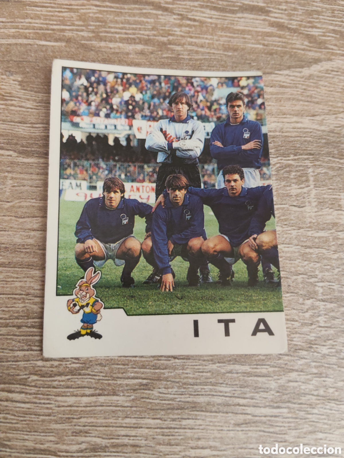 Football Stickers: Panini Euro 92 237 alineaci&oacute;n Italia
