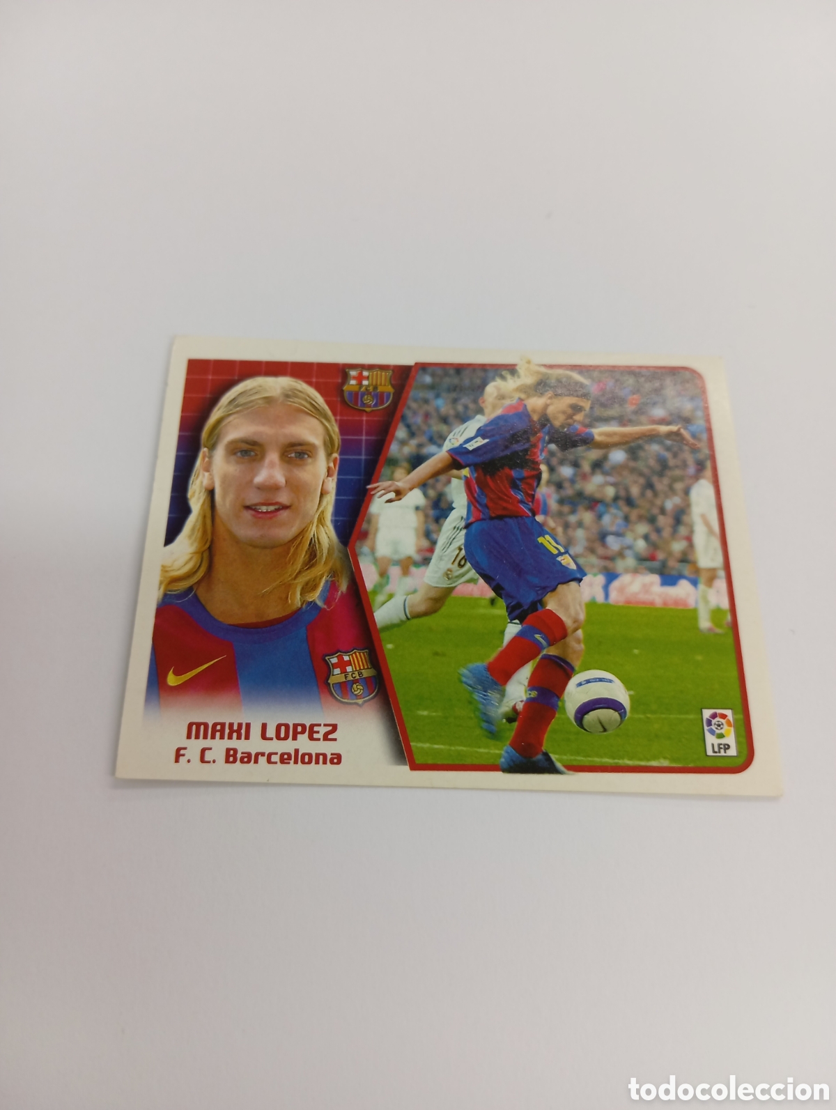 Cromos de F&uacute;tbol: MAXI L&Oacute;PEZ Barcelona LIGA ESTE 2005 2006 PANINI 05 06