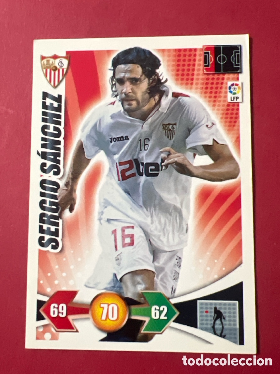 Cromos de F&uacute;tbol: E1249. adrenalyn 2009-10 sergio sanchez sevilla panini