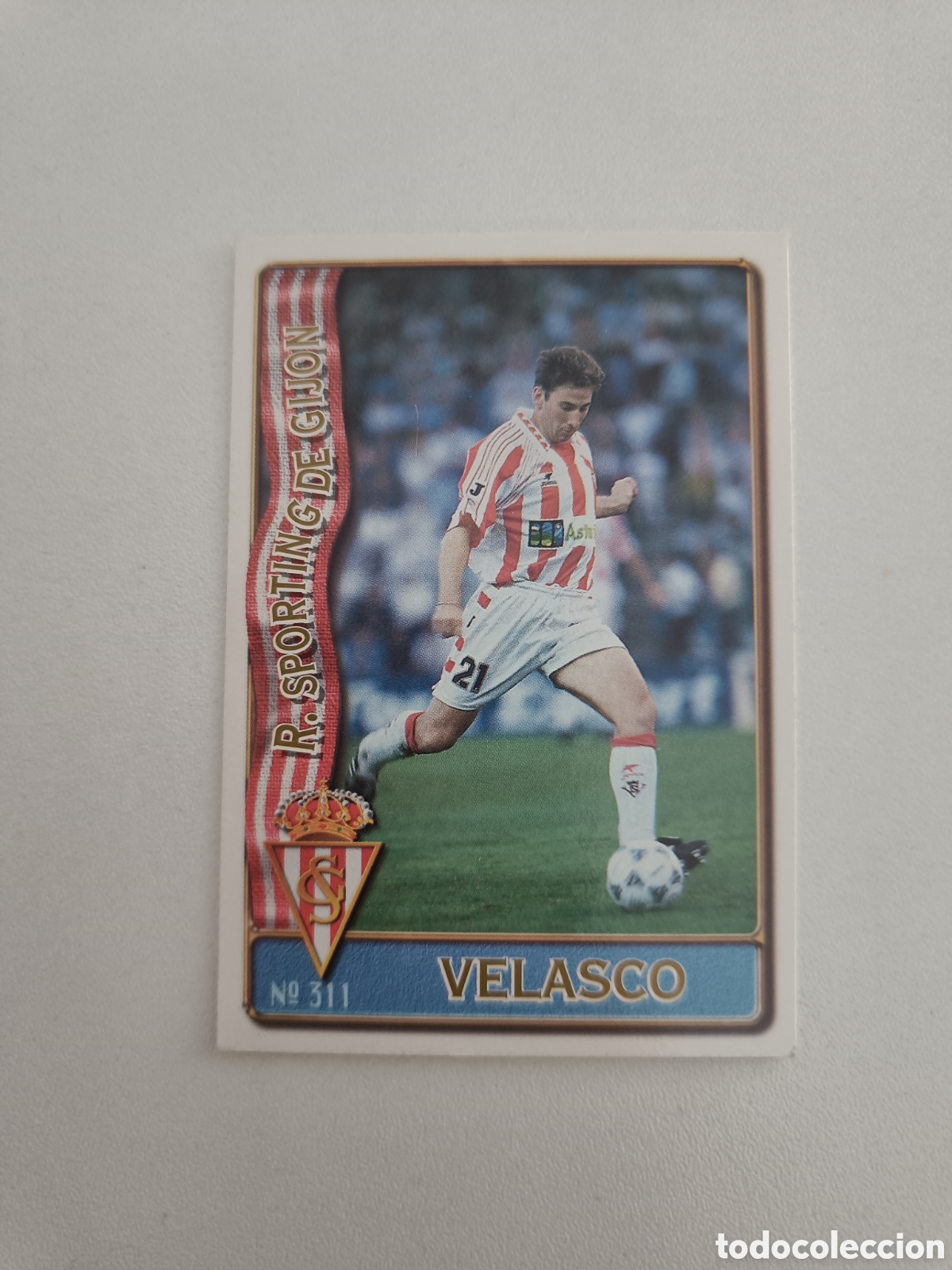 Cromos de F&uacute;tbol: Fichas liga 96 mundicromo 311 velasco sporting gijon