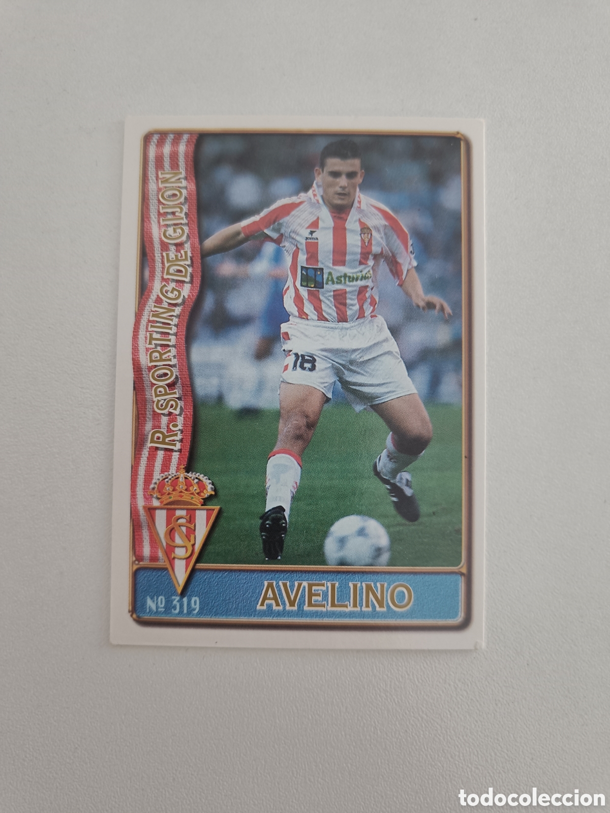 Cromos de F&uacute;tbol: Fichas liga 96 mundicromo 319 avelino sporting gijon