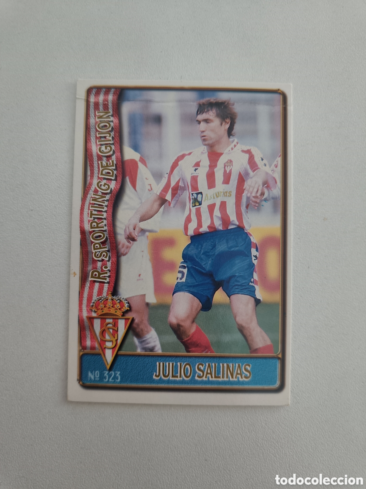 Cromos de F&uacute;tbol: Fichas liga 96 mundicromo 323 julio salinas sporting gijon