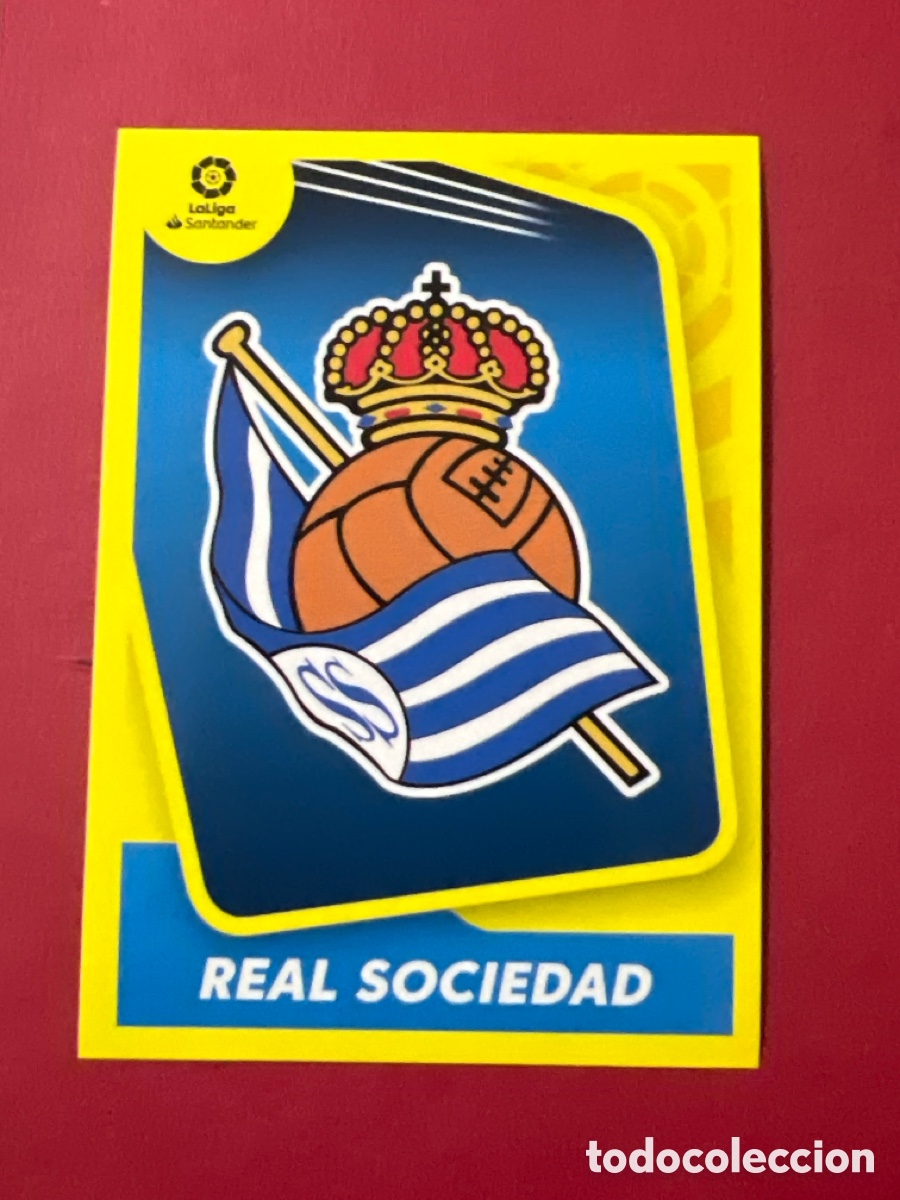 Football Stickers: E1276. ESCUDO REAL SOCIEDAD - REAL SOCIEDAD N&ordm; 1 LIGA ESTE 2021 2022 - 21 22