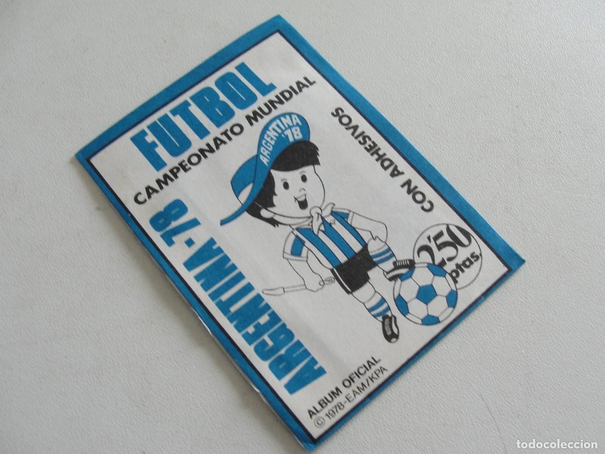 Cromos de F&uacute;tbol: SOBRE SIN ABRIR ARGENTINA 78 - RUIZ ROMERO - MUY BUEN ESTADO