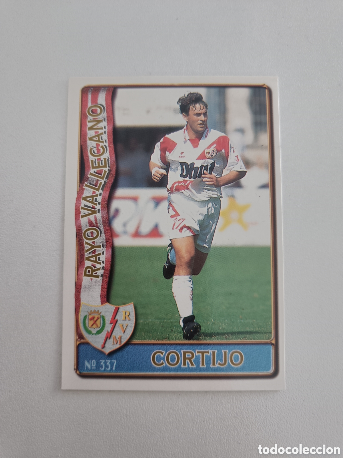 Cromos de F&uacute;tbol: Fichas liga 96 mundicromo 337 cortijo rayo