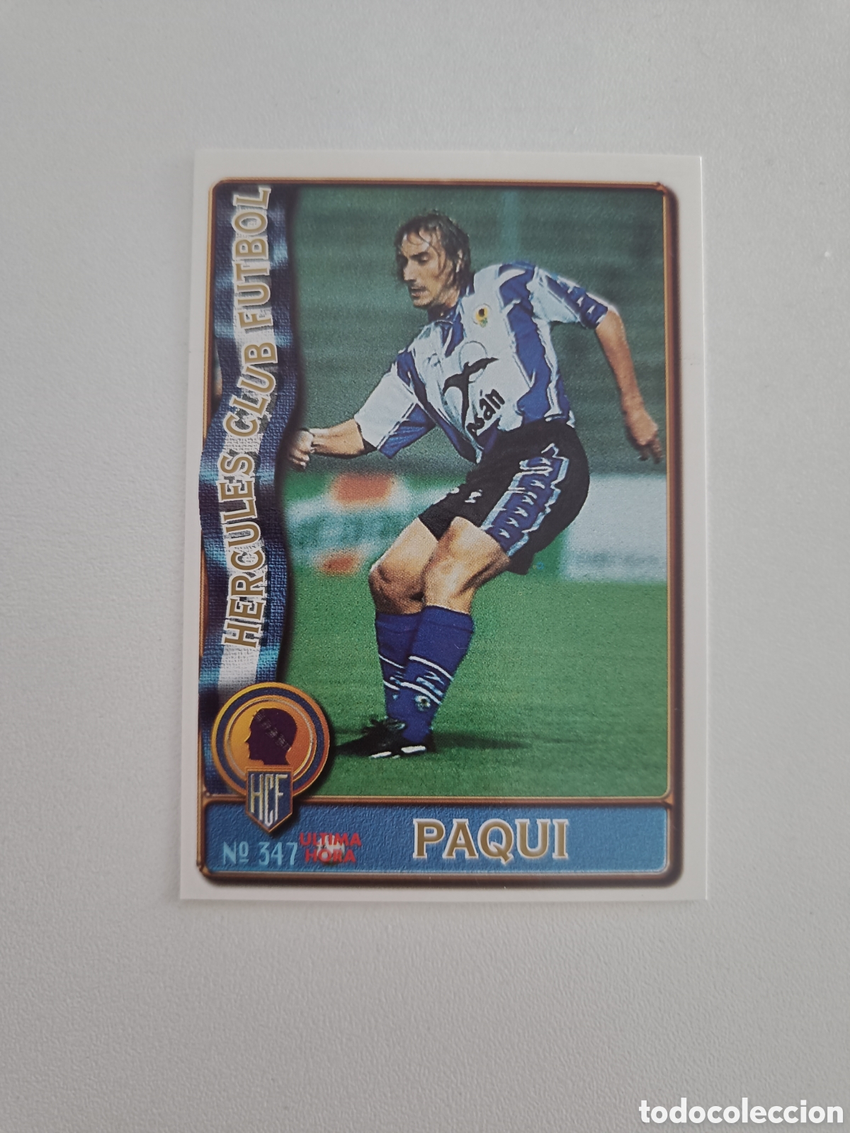 Cromos de F&uacute;tbol: Fichas liga 96 mundicromo 347 paqui hercules