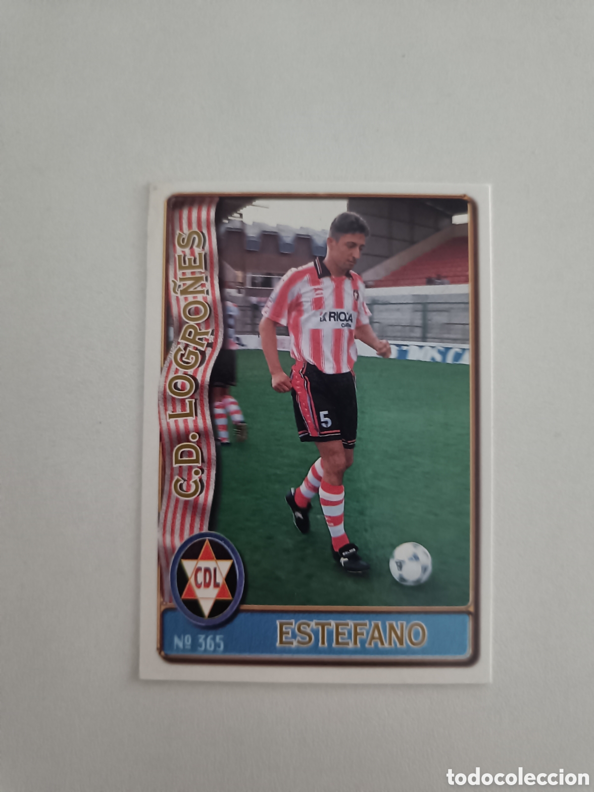 Cromos de F&uacute;tbol: Fichas liga 96 mundicromo 365 estefano logro&ntilde;es