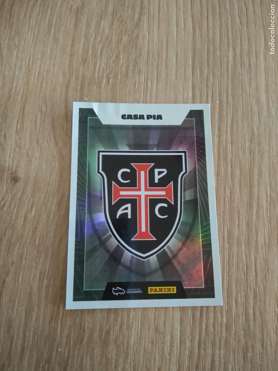 Cromos de F&uacute;tbol: 5 CASA PIA LOGO CROMO FUTBOL PANINI LIGA PORTUGAL 2023-2024 STICKER LIGA BETCLIC 23-24