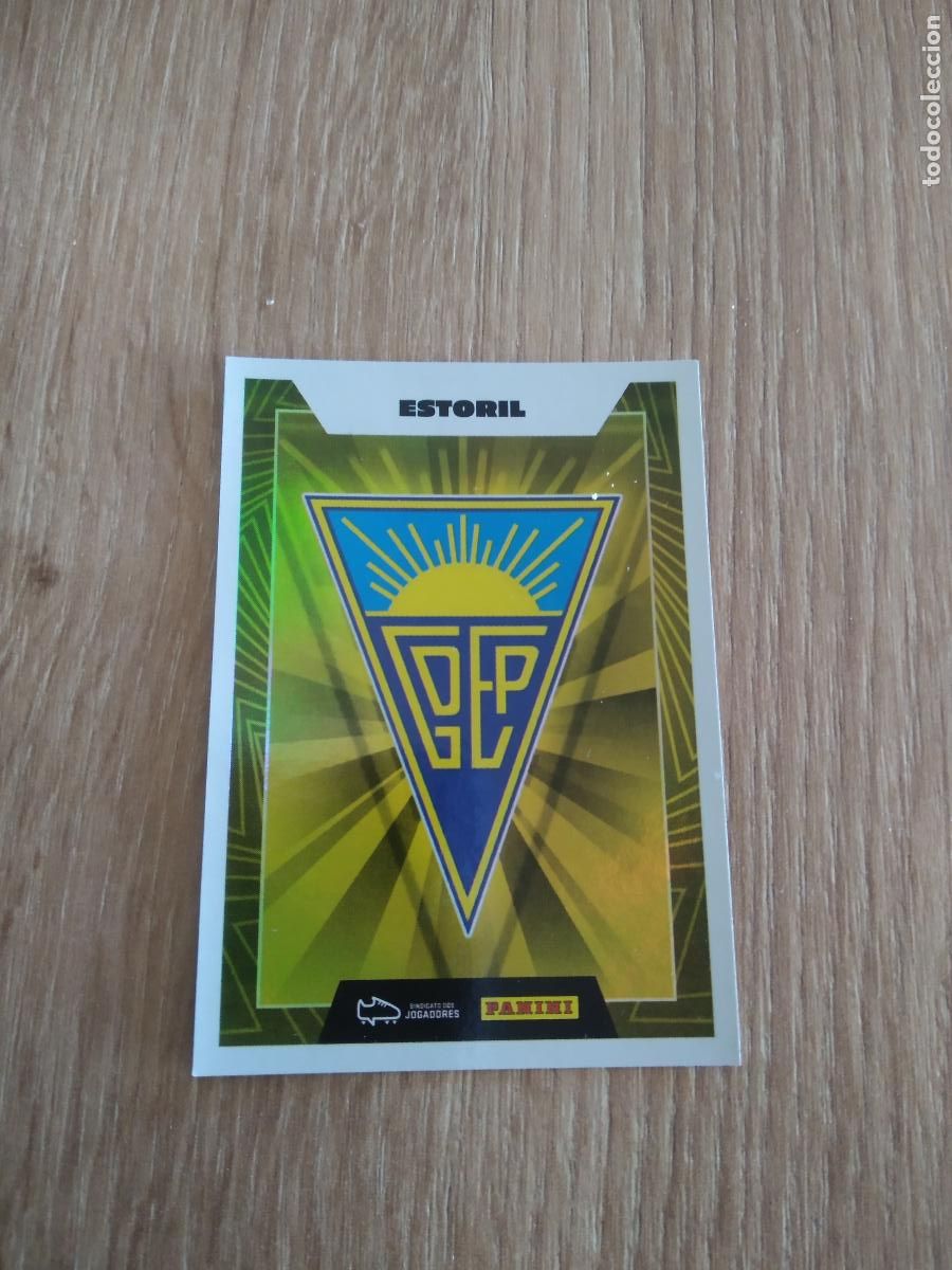 Cromos de F&uacute;tbol: 7 ESTORIL ESCUDO LOGO CROMO FUTBOL PANINI LIGA PORTUGAL 2023-2024 STICKER LIGA BETCLIC 23-24