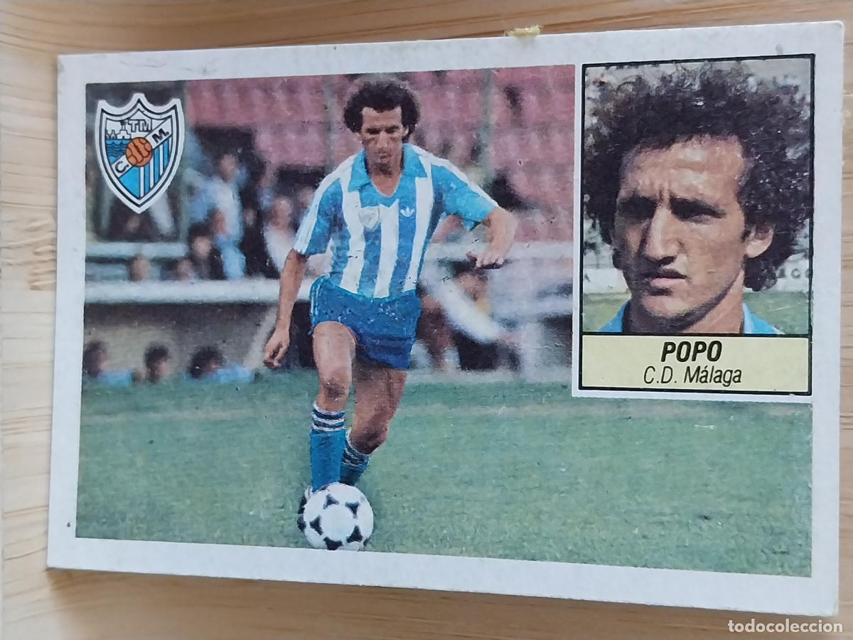 Fu&szlig;ball-Sticker: POPO MALAGA ED ESTE LIGA 1984 84 85 CROMO RECUPERADO VENTANILLA SUPERIOR ORIGINAL