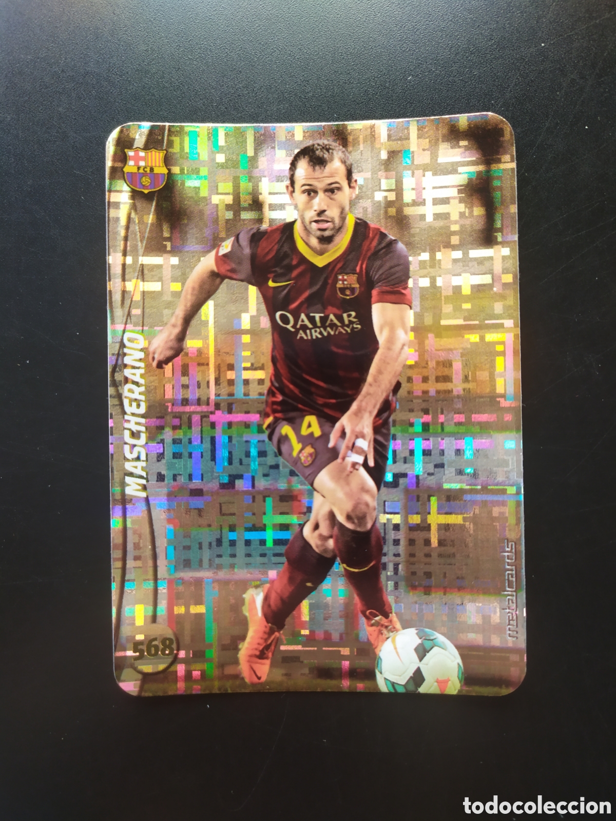 Cromos de F&uacute;tbol: Mundicromo fichas Liga 2014 2015 14 15 Mascherano top brillo tetris n&deg; 568 Barcelona