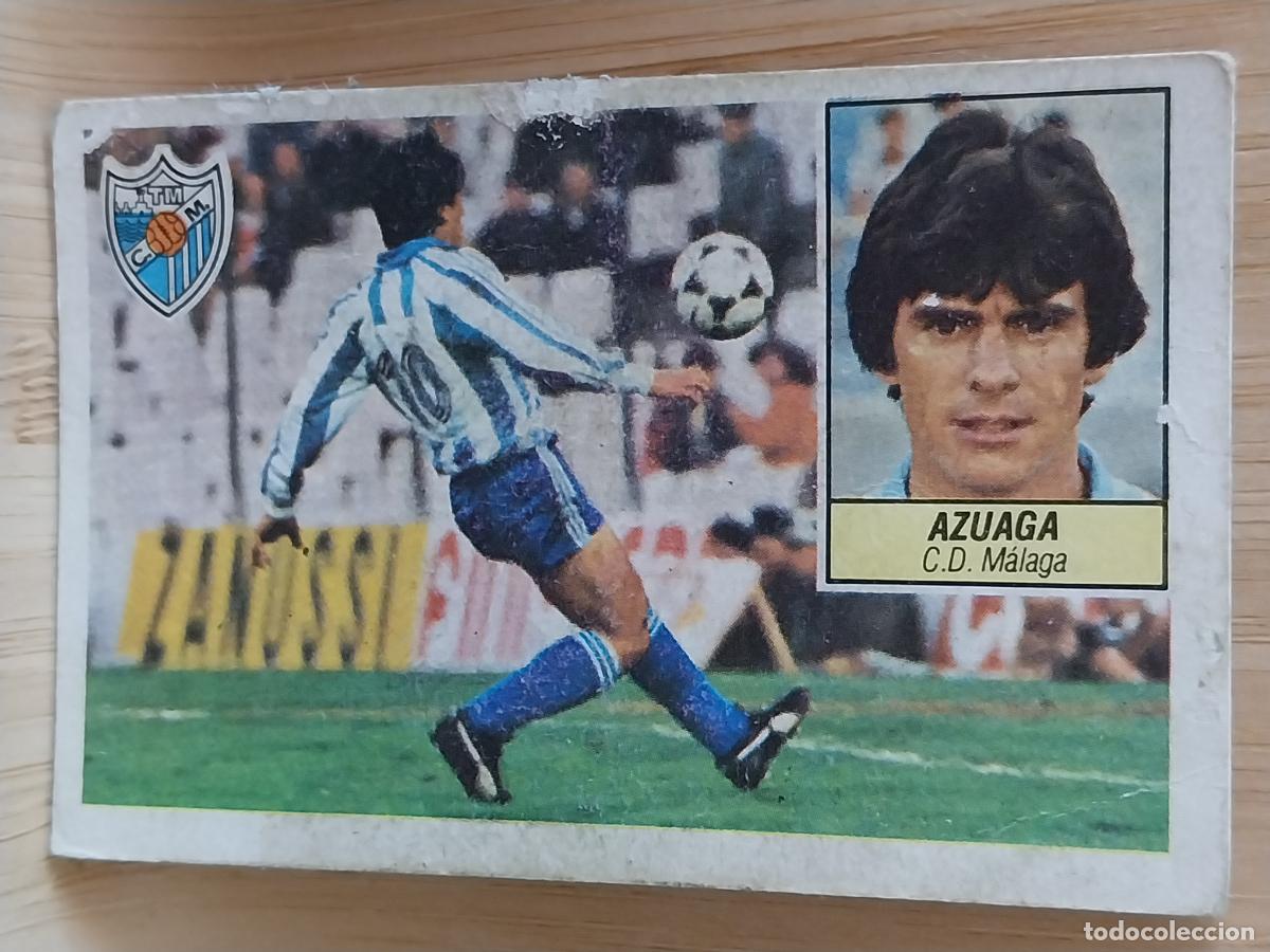 Cromos de Futebol: AZUAGA MALAGA ED ESTE LIGA 1984 84 85 CROMO RECUPERADO VENTANILLA SUPERIOR ORIGINAL