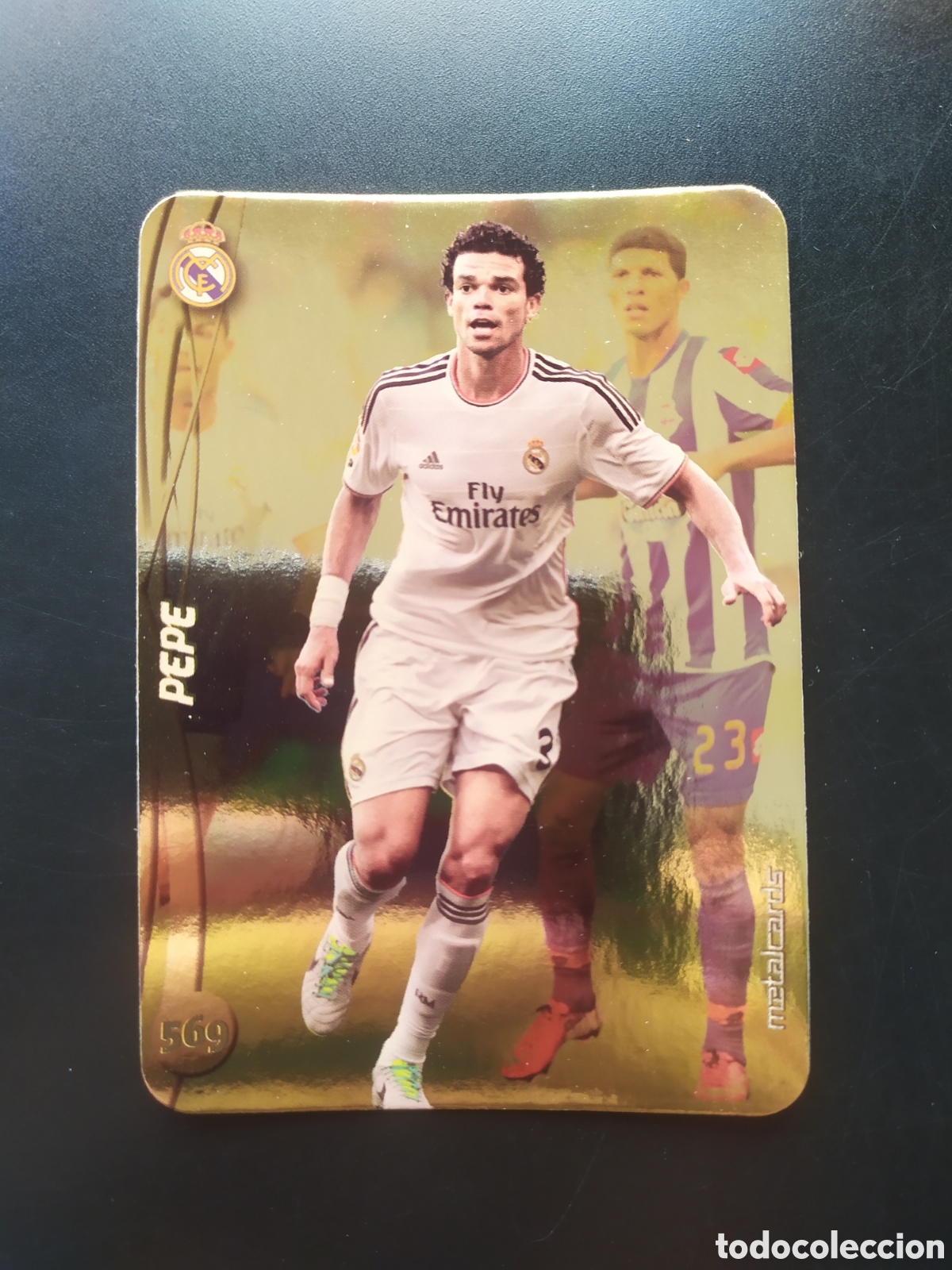 Cromos de Futebol: Mundicromo fichas Liga 2014 2015 14 15 Pepe top brillo liso dorado n&deg; 569 Real Madrid