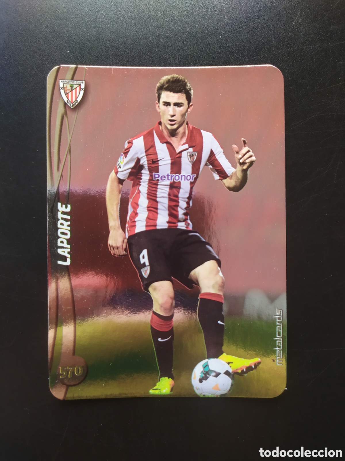 Cromos de f&uacute;tbol: Mundicromo fichas Liga 2014 2015 14 15 Laporte top brillo liso n&deg; 570 Athletic Bilbao