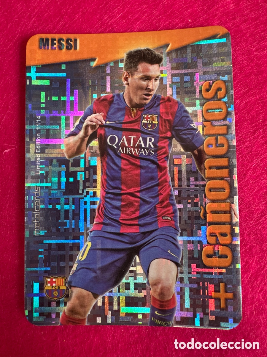 Cromos de Futebol: MESSI+CA&Ntilde;ONEROS TETRIS MUNDICROMO 2015 14 15 LIMITED EDITION
