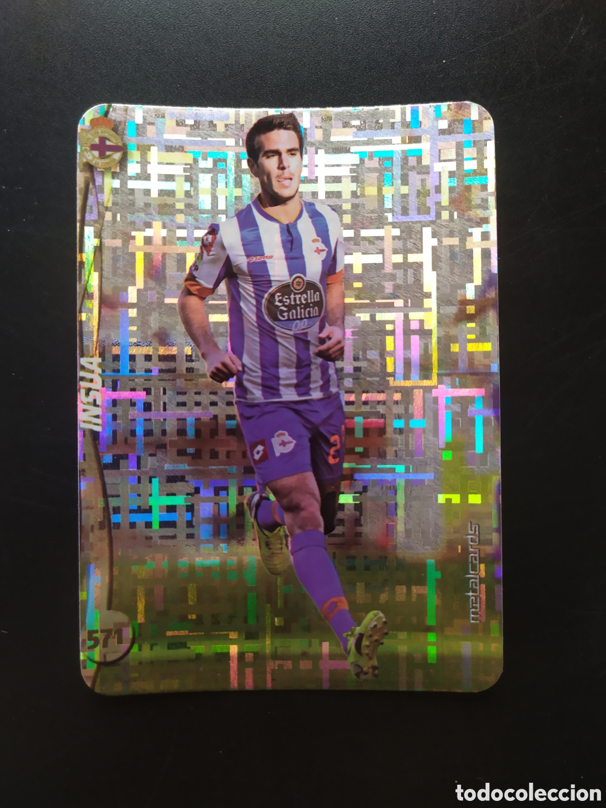 Cromos de F&uacute;tbol: Mundicromo fichas Liga 2014 2015 14 15 Insua top brillo tetris n&deg; 571 Deportivo Coru&ntilde;a