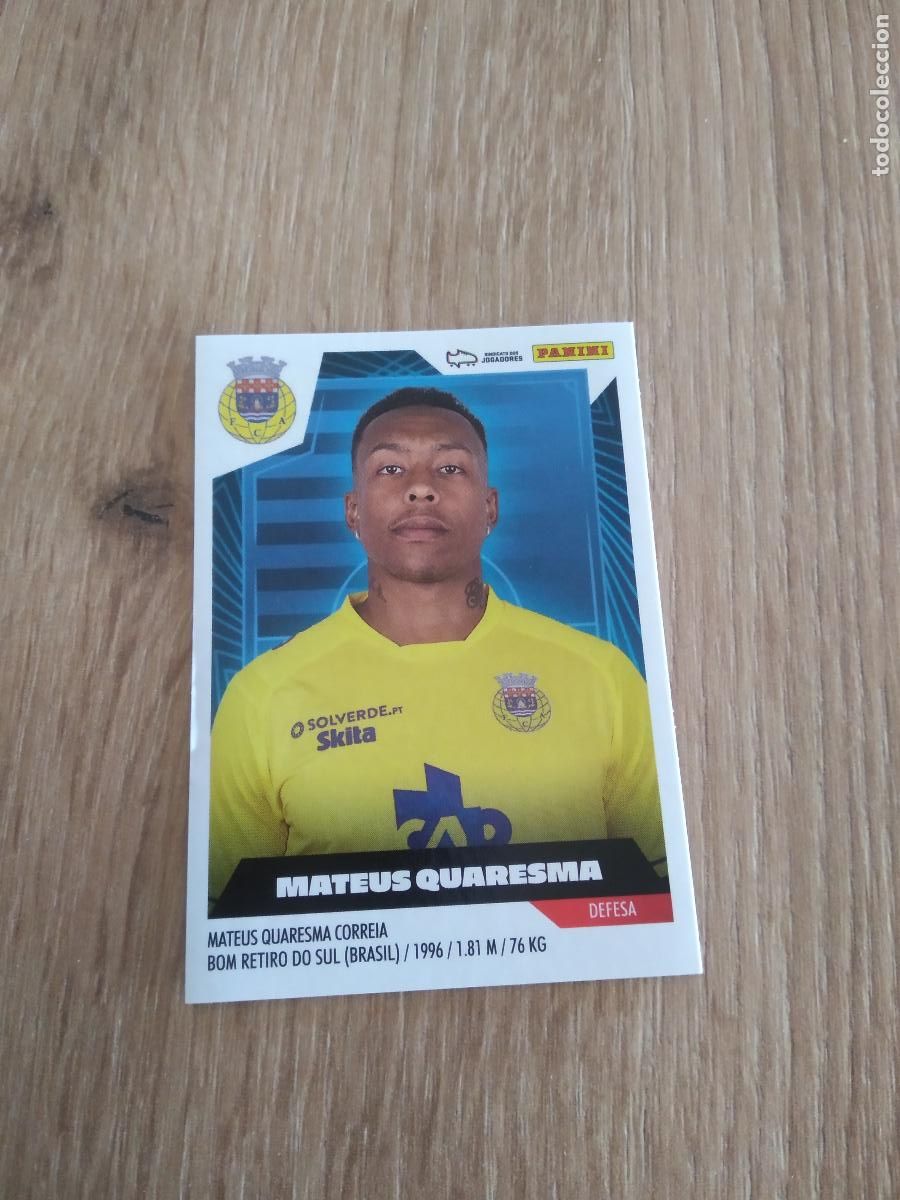 Cromos de F&uacute;tbol: 27 MATEUS QUARESMA AROUCA CROMO FUTBOL PANINI LIGA PORTUGAL 2023-2024 LIGA BETCLIC 23-24