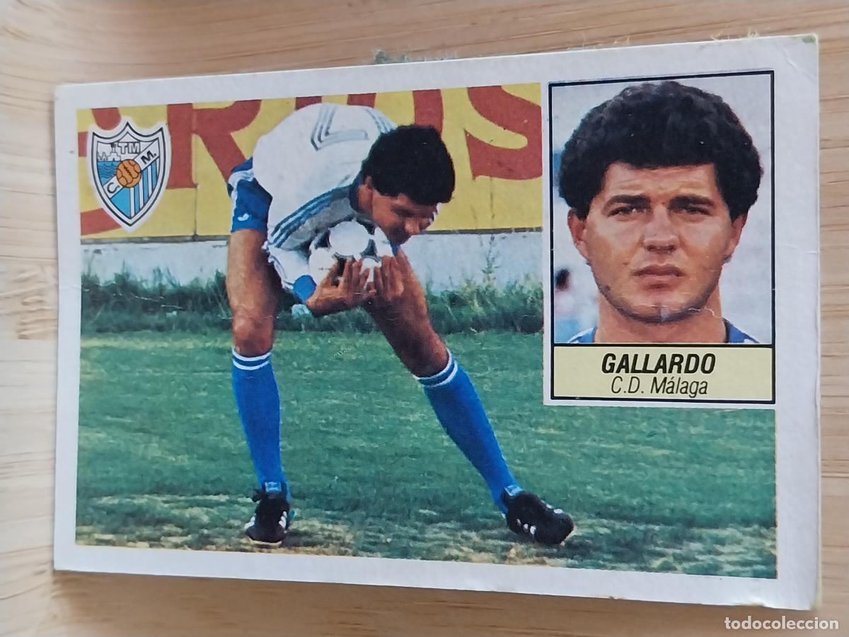 Cromos de F&uacute;tbol: GALLARDO COLOCA MALAGA ED ESTE LIGA 1984 84 85 CROMO RECUPERADO VENTANILLA SUPERIOR ORIGINAL