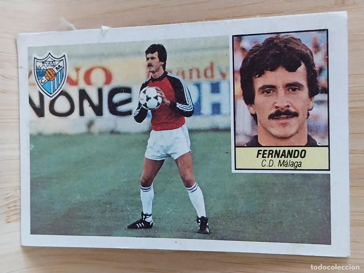 Cromos de F&uacute;tbol: FERNANDO MALAGA ED ESTE LIGA 1984 84 85 CROMO RECUPERADO VENTANILLA SUPERIOR ORIGINAL