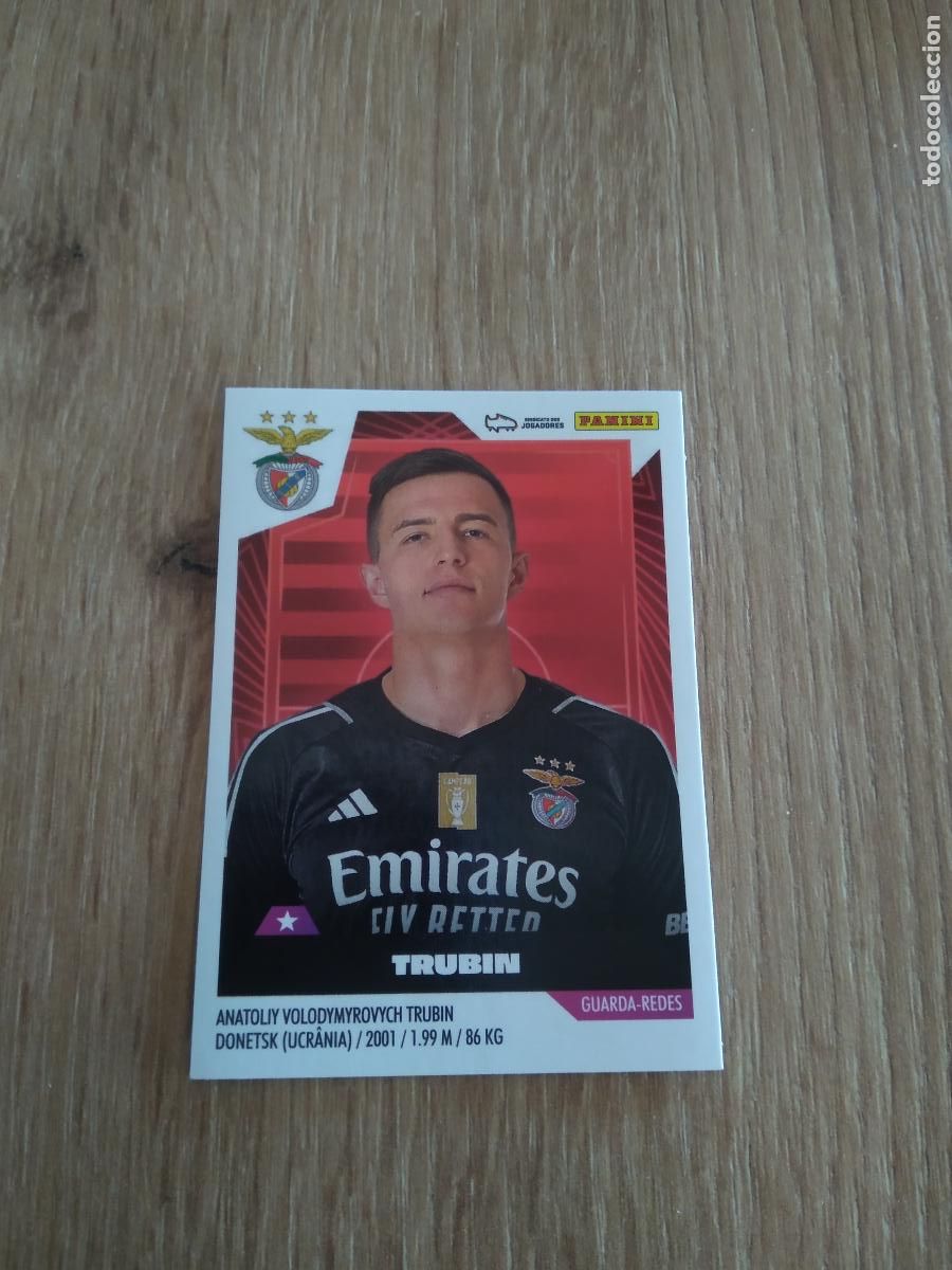Cartes &agrave; collectionner de Football: 39 TRUBIN BENFICA CROMO FUTBOL PANINI LIGA PORTUGAL 2023-2024 LIGA BETCLIC 23-24