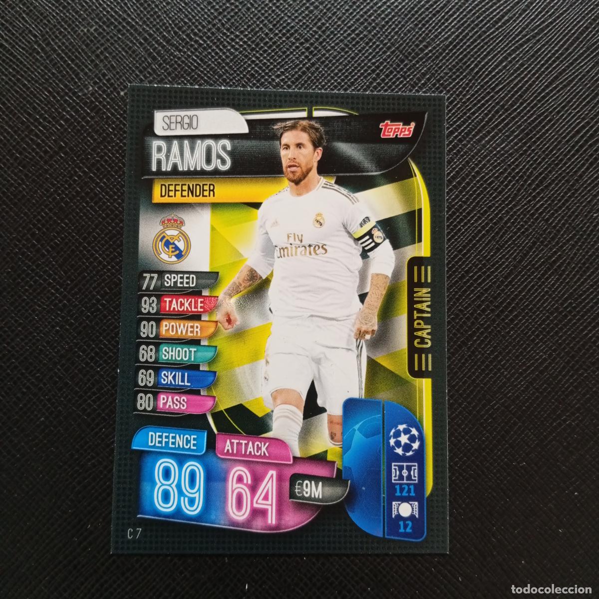 Cartes &agrave; collectionner de Football: SERGIO RAMOS REAL MADRID TOPPS MATCH ATTAX 2019 2020 CROMO FUTBOL 19 20 - (MD09-10/2) PG5