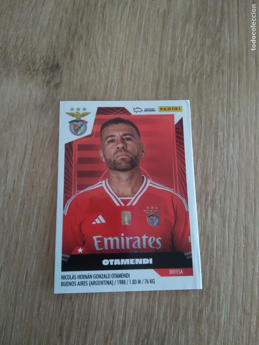 Cartes &agrave; collectionner de Football: 43 OTAMENDI BENFICA CROMO FUTBOL PANINI LIGA PORTUGAL 2023-2024 LIGA BETCLIC 23-24