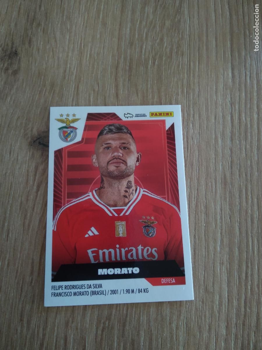 Cartes &agrave; collectionner de Football: 44 MORATO BENFICA CROMO FUTBOL PANINI LIGA PORTUGAL 2023-2024 LIGA BETCLIC 23-24