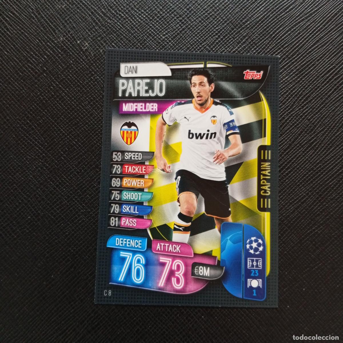 Cartes &agrave; collectionner de Football: PAREJO VALENCIA TOPPS MATCH ATTAX 2019 2020 CROMO FUTBOL 19 20 - (MD09-10/2) PG8 B