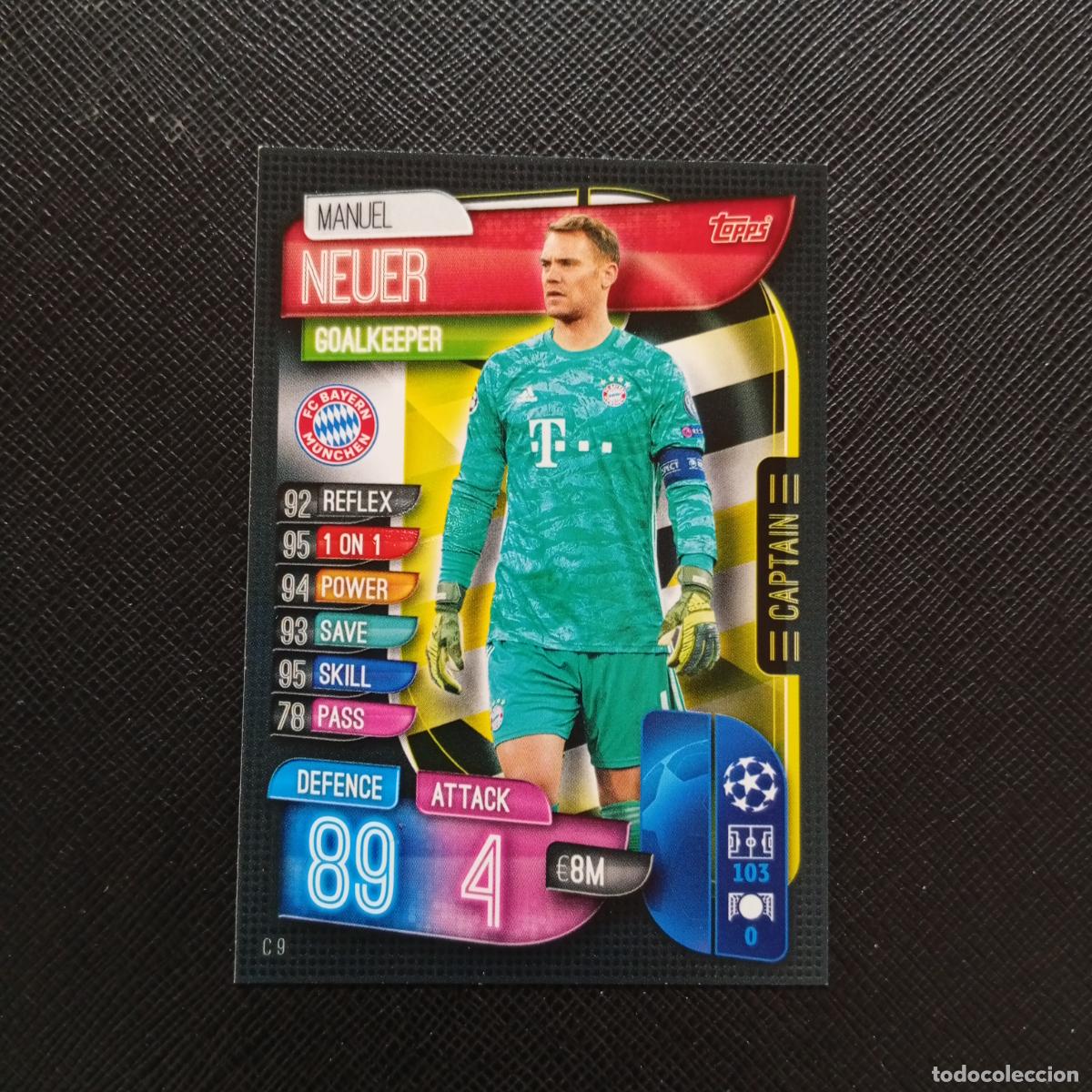 Cromos de F&uacute;tbol: NEUER BAYERN MUNICH TOPPS MATCH ATTAX 2019 2020 CROMO FUTBOL 19 20 - (MD09-10/2) PG10