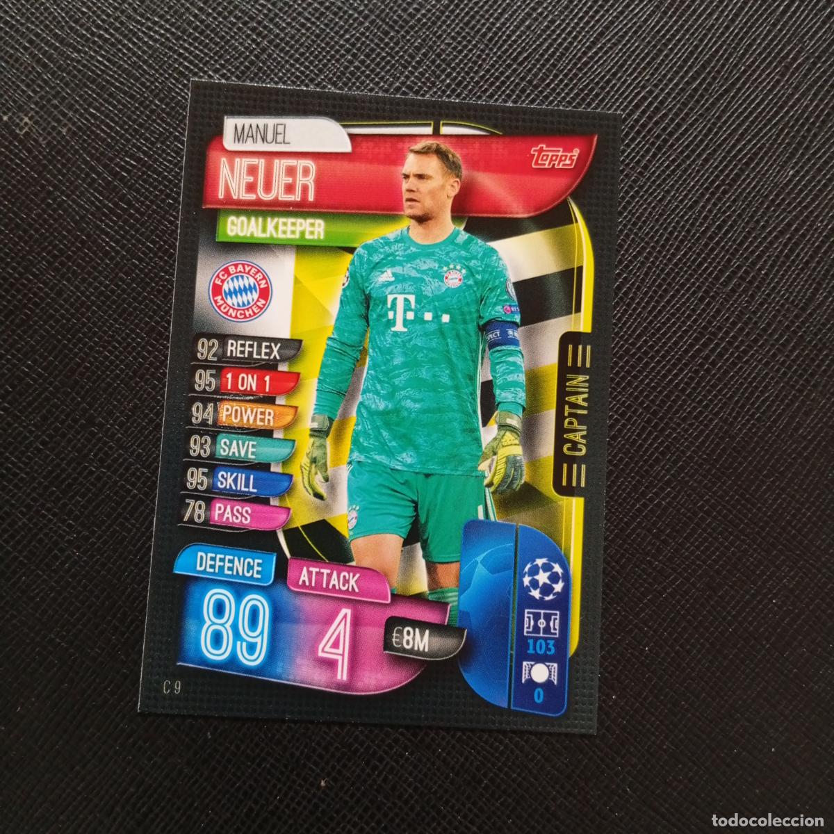 Cromos de F&uacute;tbol: NEUER BAYERN MUNICH TOPPS MATCH ATTAX 2019 2020 CROMO FUTBOL 19 20 - (MD09-10/2) PG11