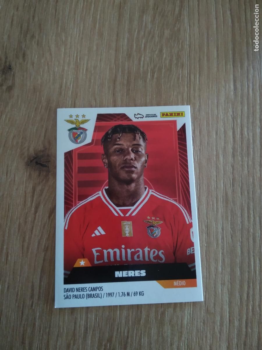 Cartes &agrave; collectionner de Football: 52 NERES BENFICA CROMO FUTBOL PANINI LIGA PORTUGAL 2023-2024 LIGA BETCLIC 23-24