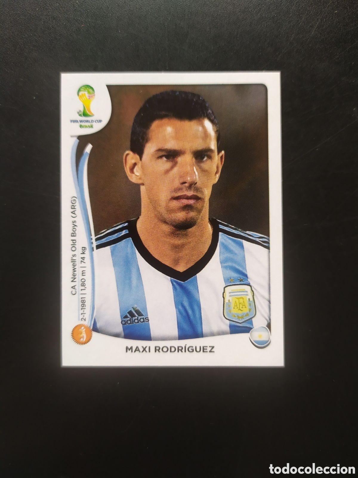 Fu&szlig;ball-Sticker: Mundial FIFA Brasil 2014 panini Maxi Rodr&iacute;guez n&deg; 424 Argentina