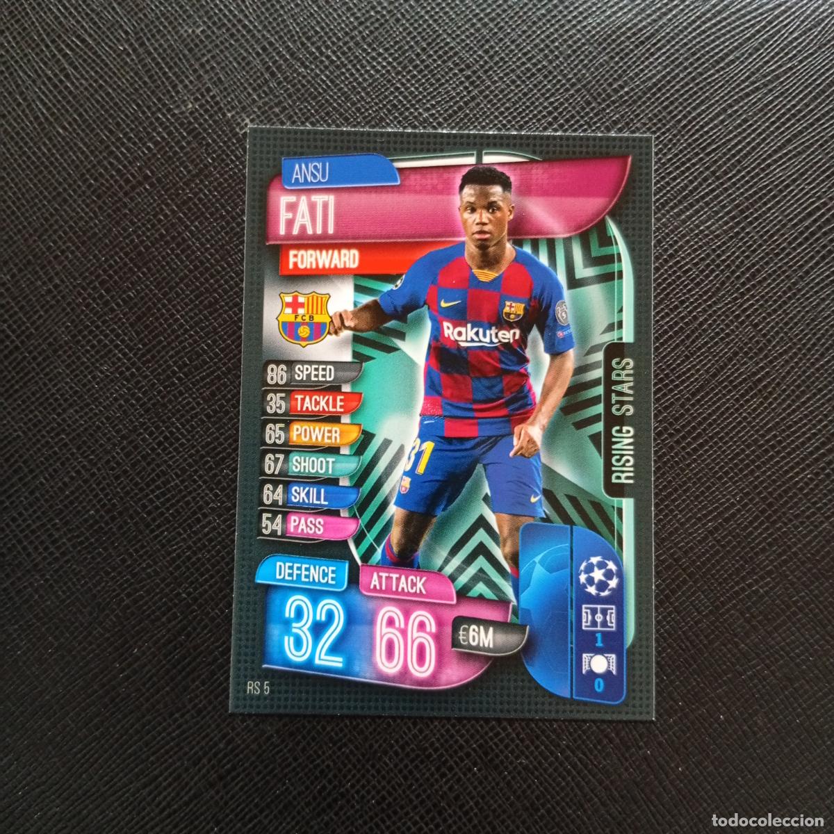 Cromos de F&uacute;tbol: ANSU FATI BARCELONA TOPPS MATCH ATTAX 2019 2020 CROMO FUTBOL 19 20 - (MD09-10/2) PG36 B