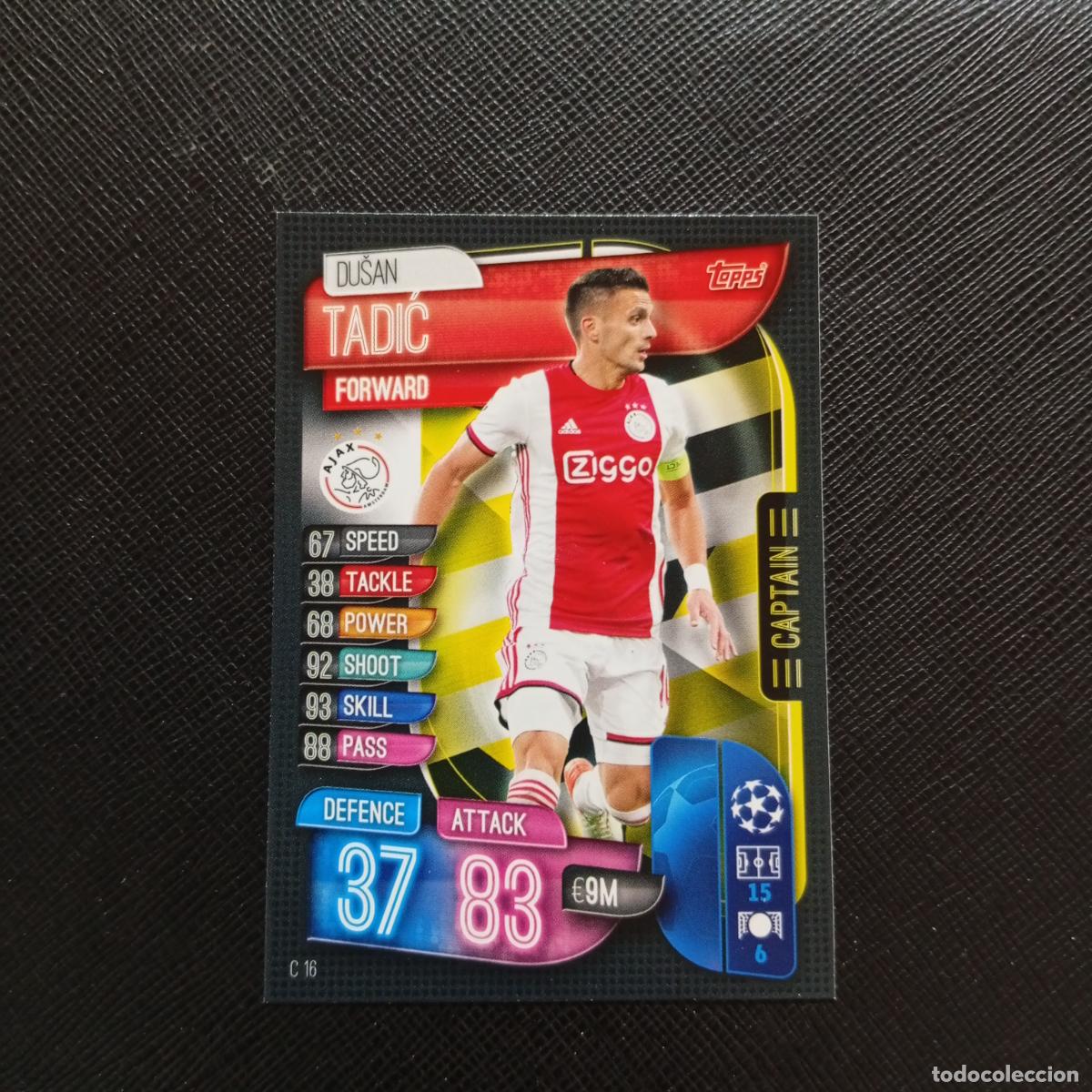 Cromos de F&uacute;tbol: TADIC AJAX TOPPS MATCH ATTAX 2019 2020 CROMO FUTBOL 19 20 - (MD09-10/2) PG39 B