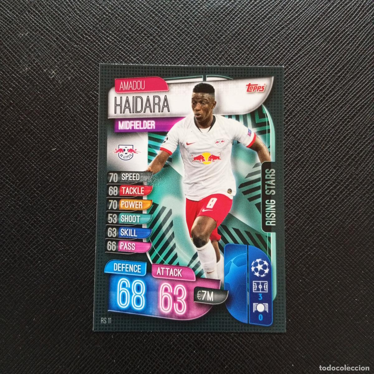 Football Stickers: HAIDARA RB LEIPZIG TOPPS MATCH ATTAX 2019 2020 CROMO FUTBOL 19 20 - (MD09-10/2) PG57