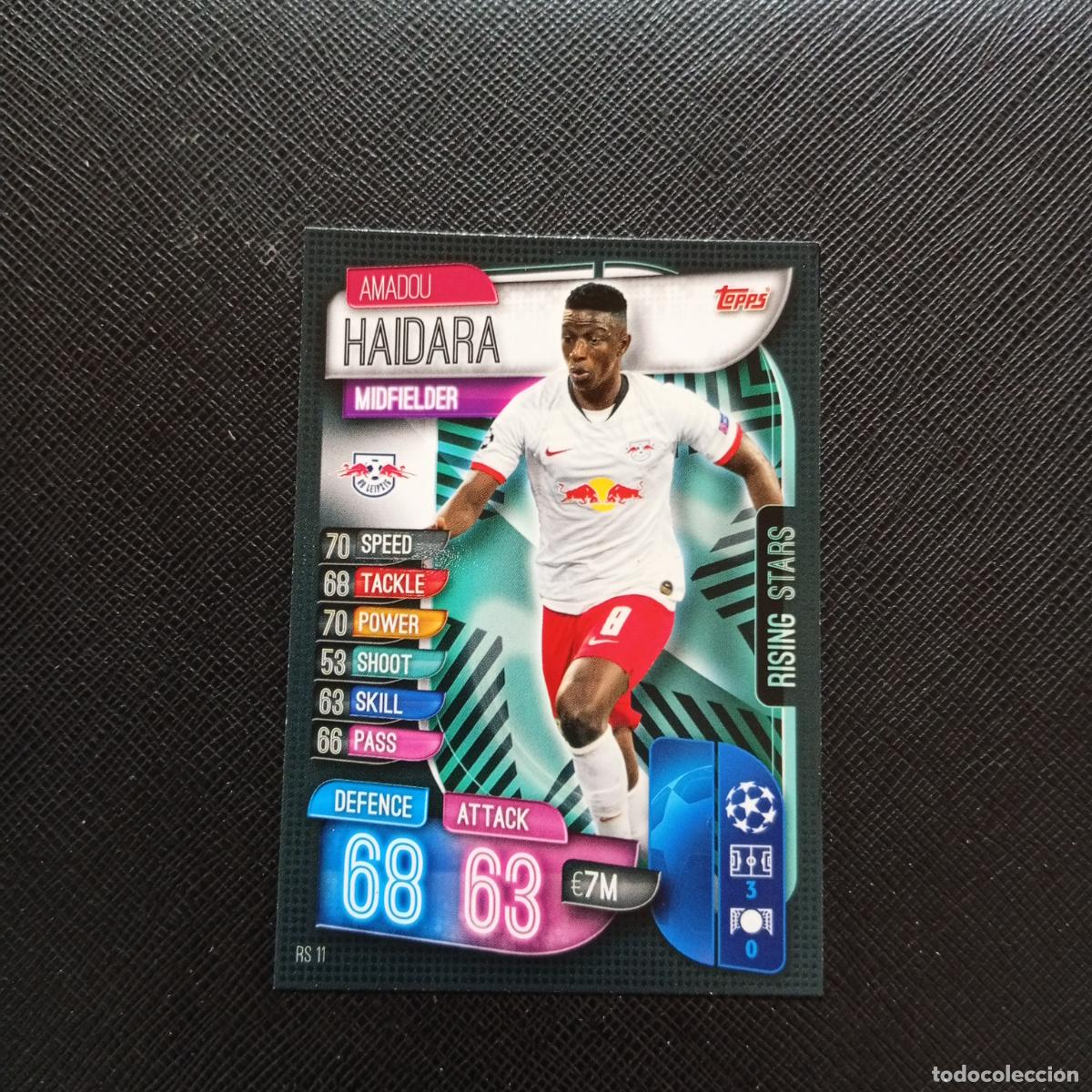 Football Stickers: HAIDARA RB LEIPZIG TOPPS MATCH ATTAX 2019 2020 CROMO FUTBOL 19 20 - (MD09-10/2) PG57 B