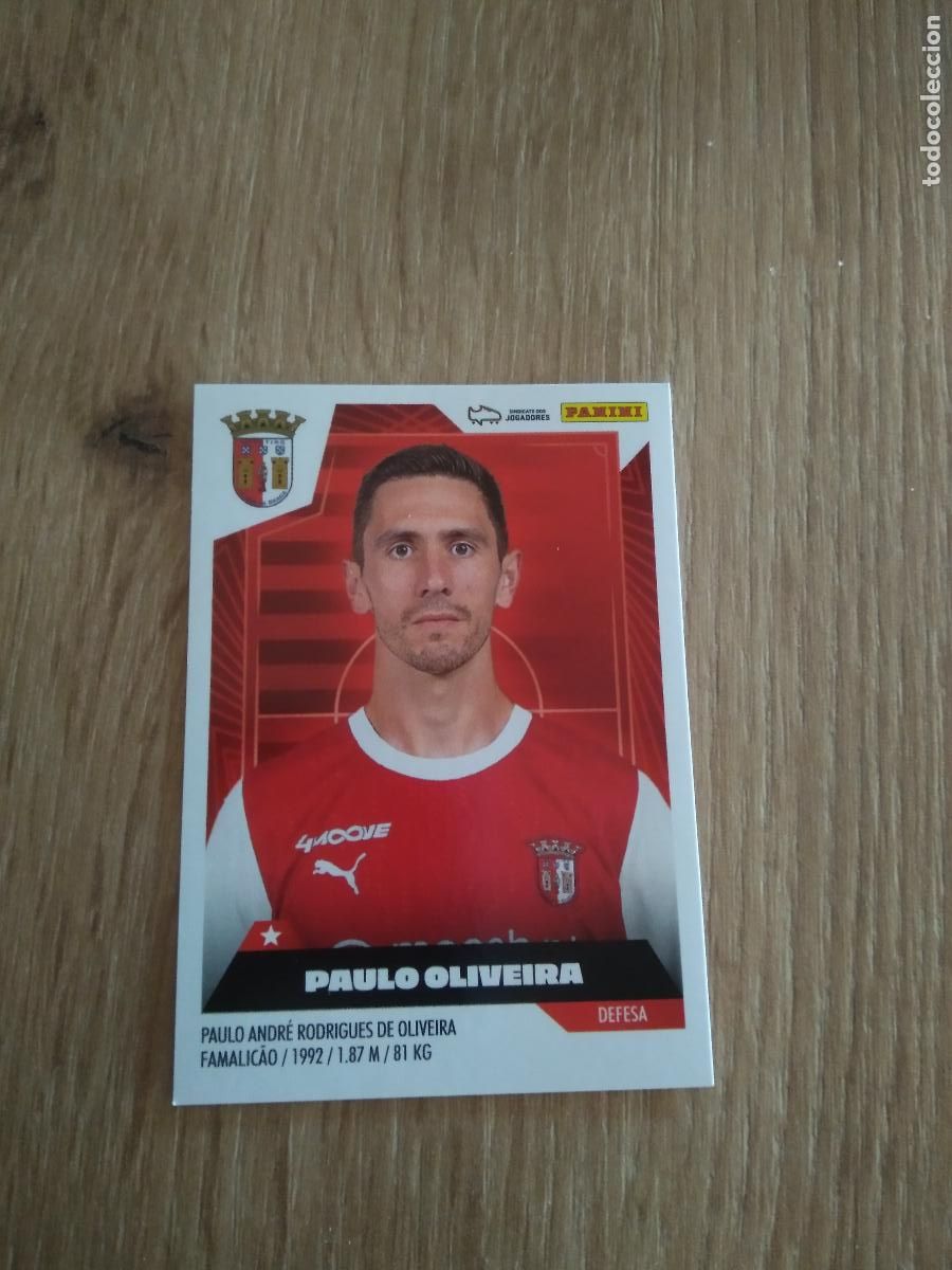 Cromos de F&uacute;tbol: 80 PAULO OLIVEIRA BRAGA CROMO FUTBOL PANINI LIGA PORTUGAL 2023-2024 LIGA BETCLIC 23-24