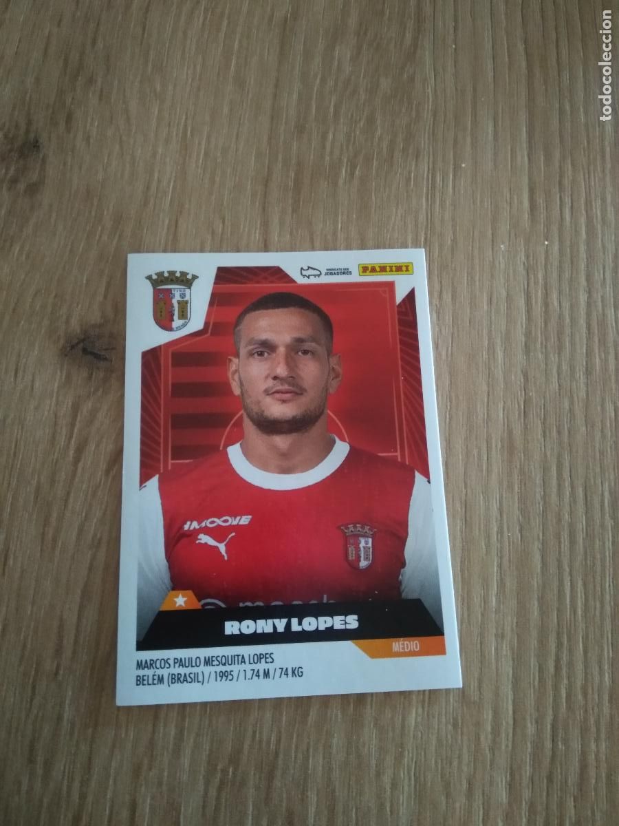 Cromos de F&uacute;tbol: 91 RONY LOPES BRAGA CROMO FUTBOL PANINI LIGA PORTUGAL 2023-2024 LIGA BETCLIC 23-24