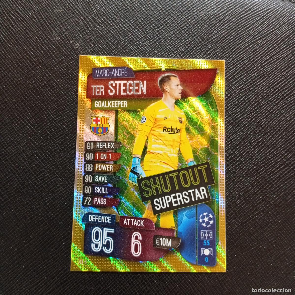 Cromos de Futebol: TER STEGEN BARCELONA TOPPS MATCH ATTAX 2019 2020 CROMO 19 20 - (MD09-10/4) PG3 SHUTOUT B