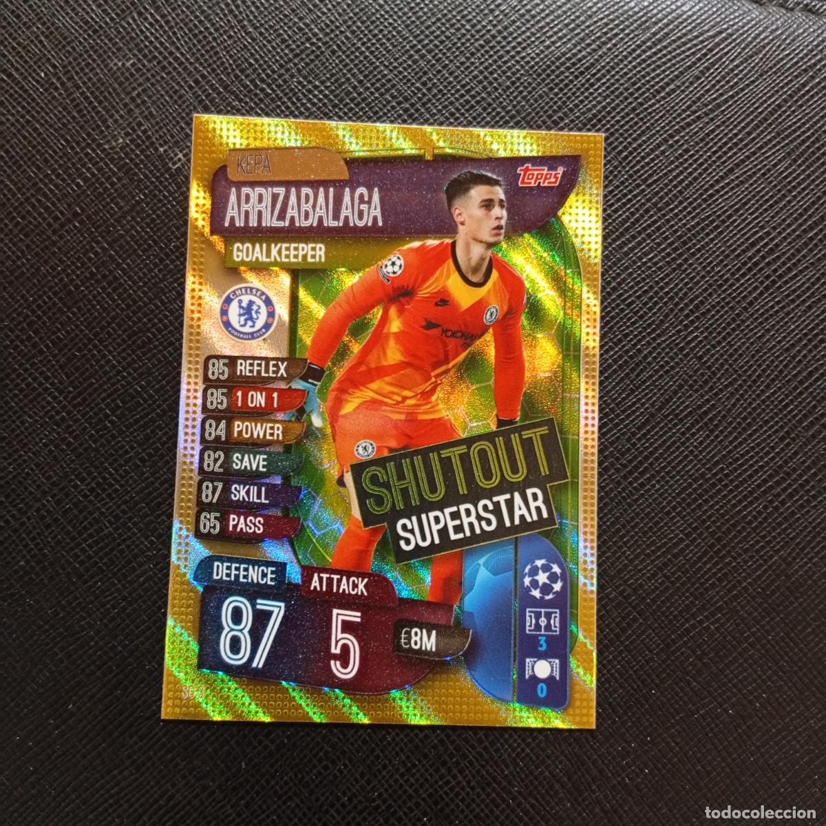 Cromos de Futebol: ARRIZABALAGA CHELSEA TOPPS MATCH ATTAX 2019 2020 CROMO 19 20 - (MD09-10/4) PG4 SHUTOUT