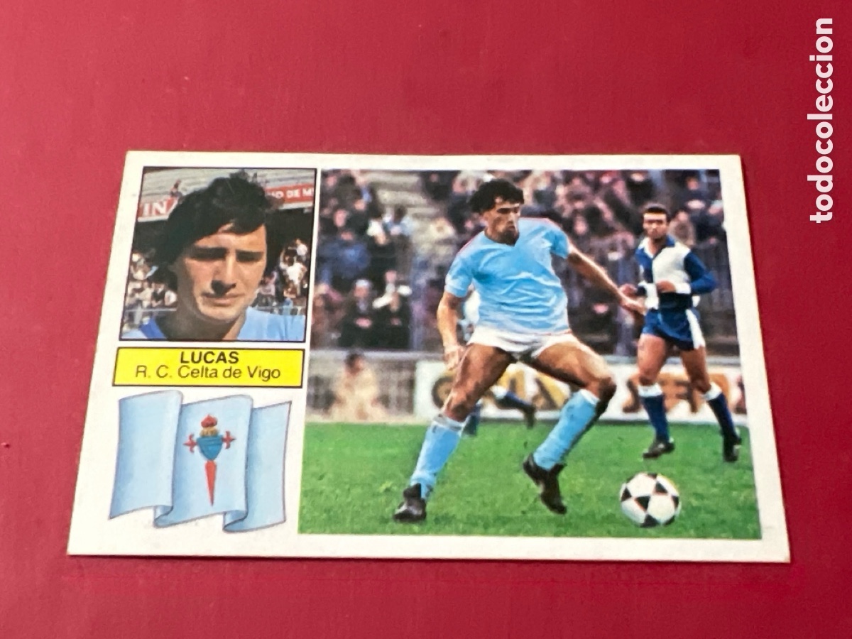 Cromos de F&uacute;tbol: A577. CROMO LIGA ESTE 82 83 LUCAS CELTA. SIN PEGAR NUNCA PEGADO