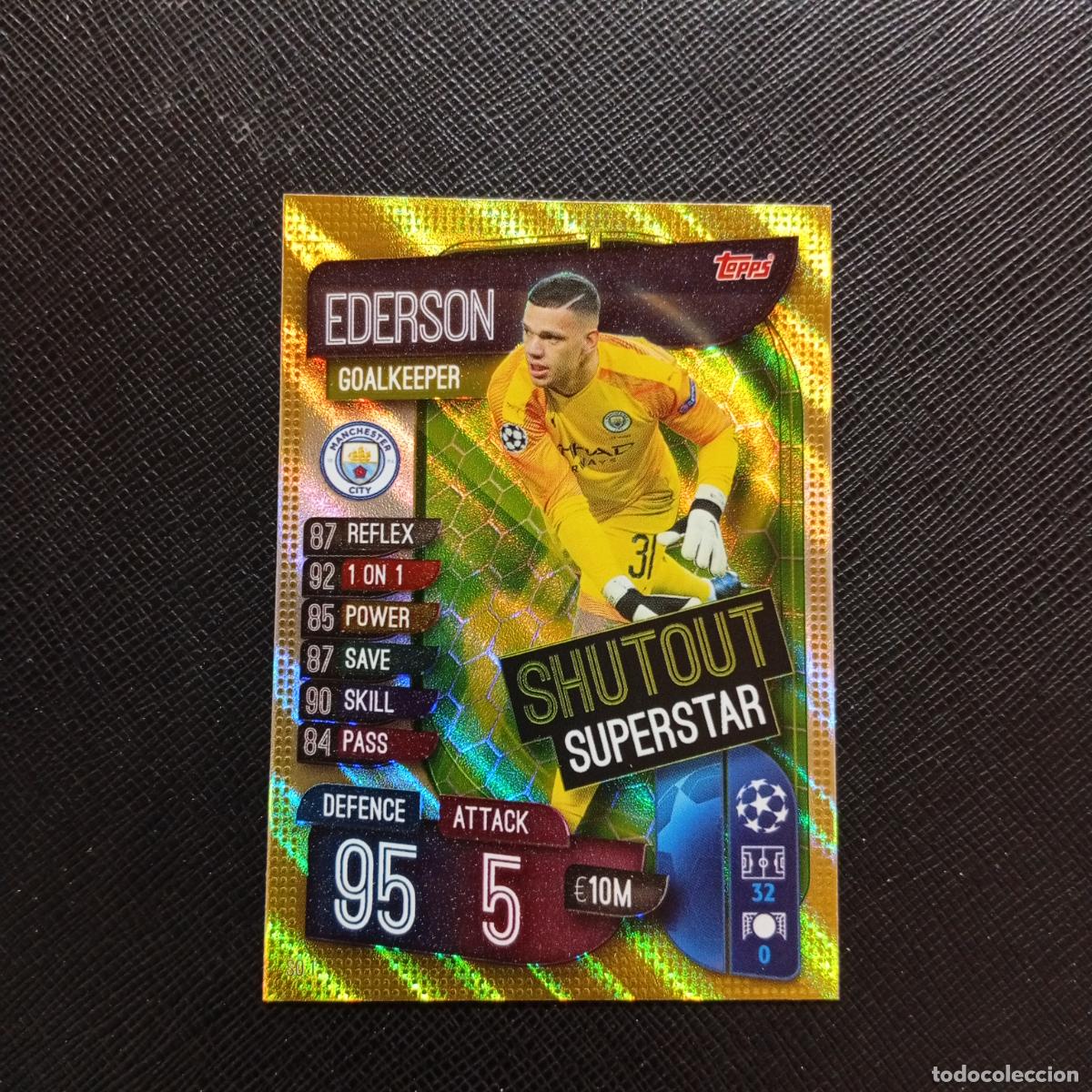 Cromos de F&uacute;tbol: EDERSON MANCHESTER CITY TOPPS MATCH ATTAX 2019 2020 CROMO 19 20 - (MD09-10/4) PG8 SHUTOUT